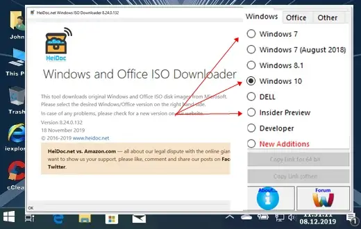 Windows-ISO-Downloader programm